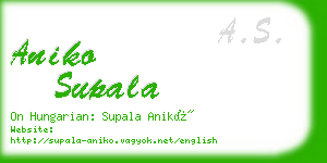 aniko supala business card